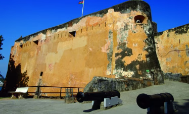 Fort Jesus with visitors
