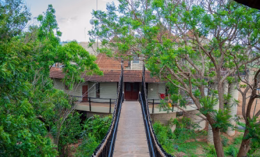 Luxury safari lodge in Taita Hills with wildlife views