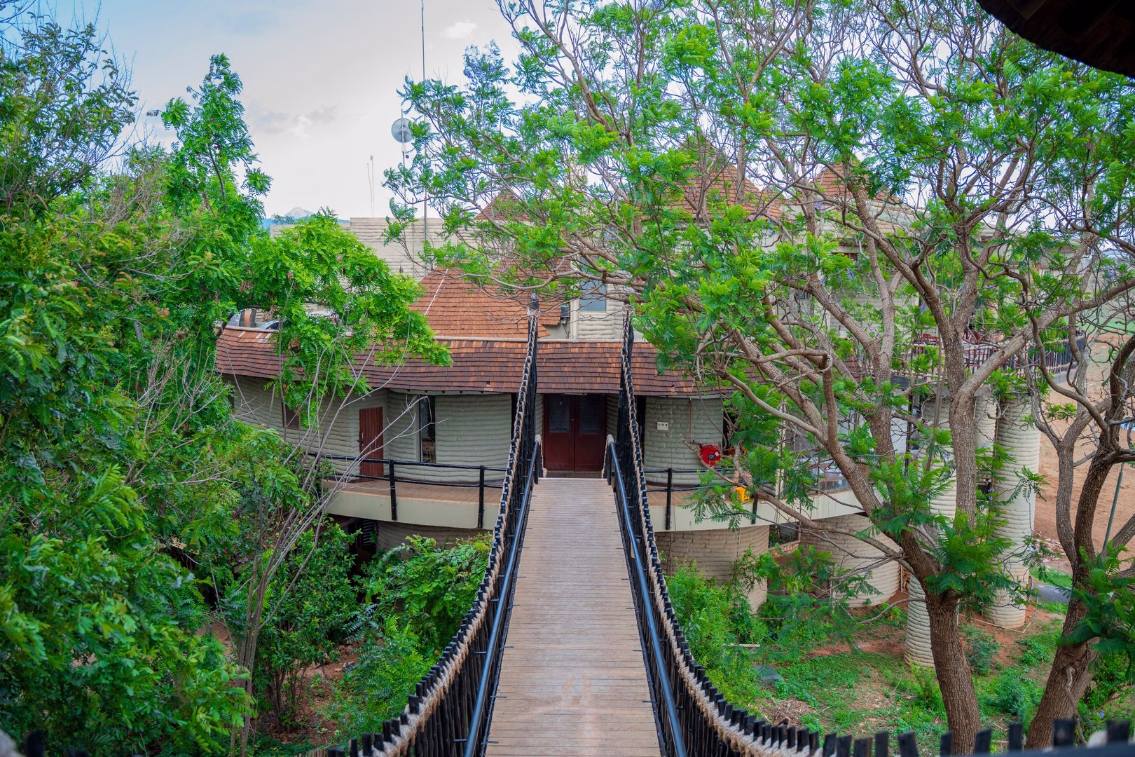Luxury safari lodge in Taita Hills with wildlife views