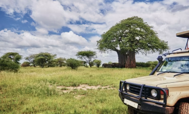 2 Days Tsavo East Safari from Diani Beach with game drives and luxury stay at Satao Camp